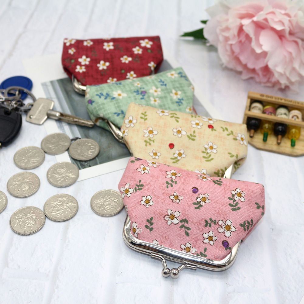 Women Bags Pictures - Винтажный женский кошелек с цветочным принтом
