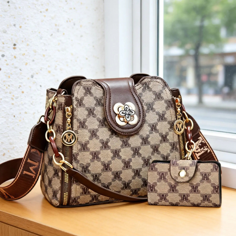 Women Bags For Work - Винтажная сумка через плечо с принтом,
