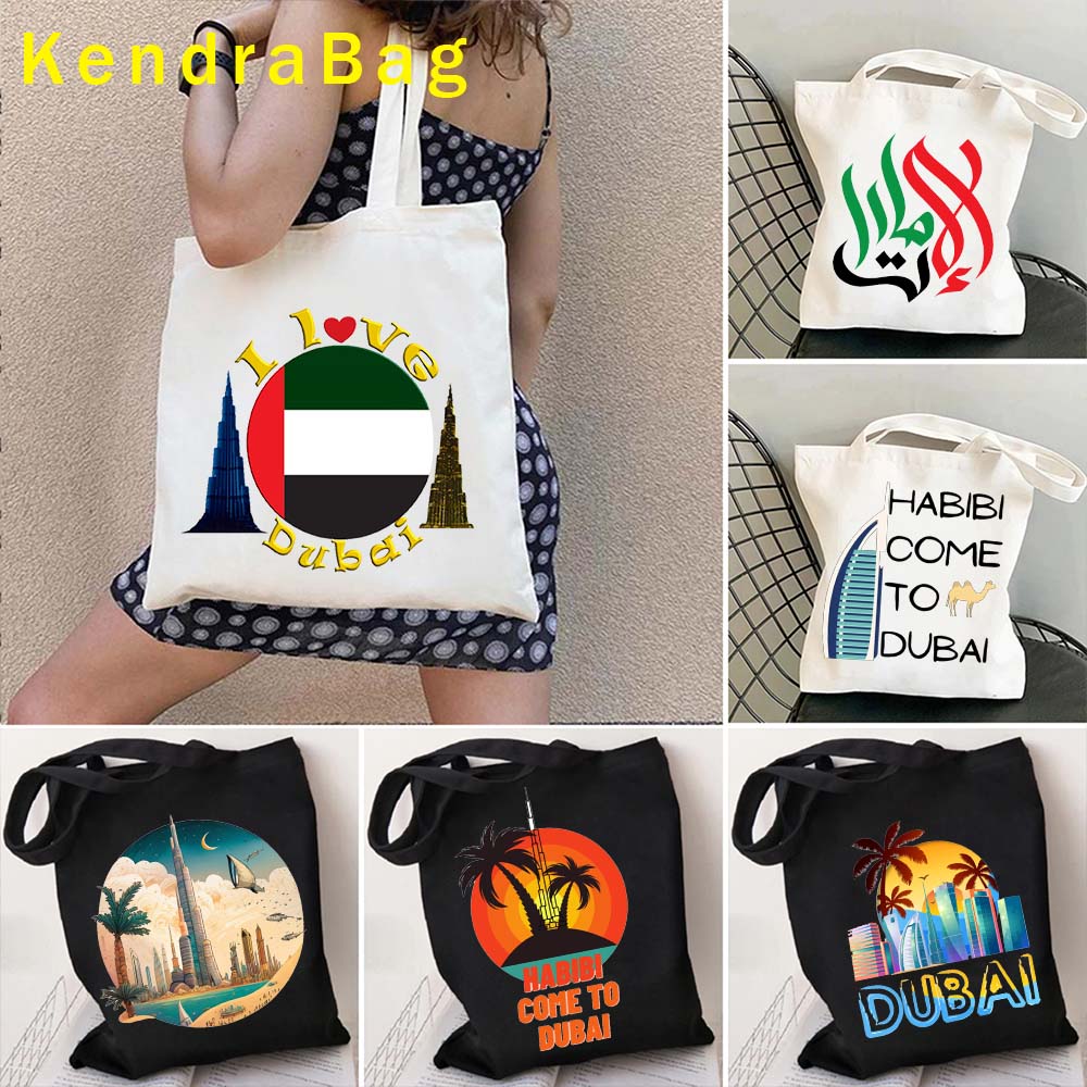 Women Bags In Dubai - Сумка-тоут с принтом эмблемы ОАЭ, Дубая,