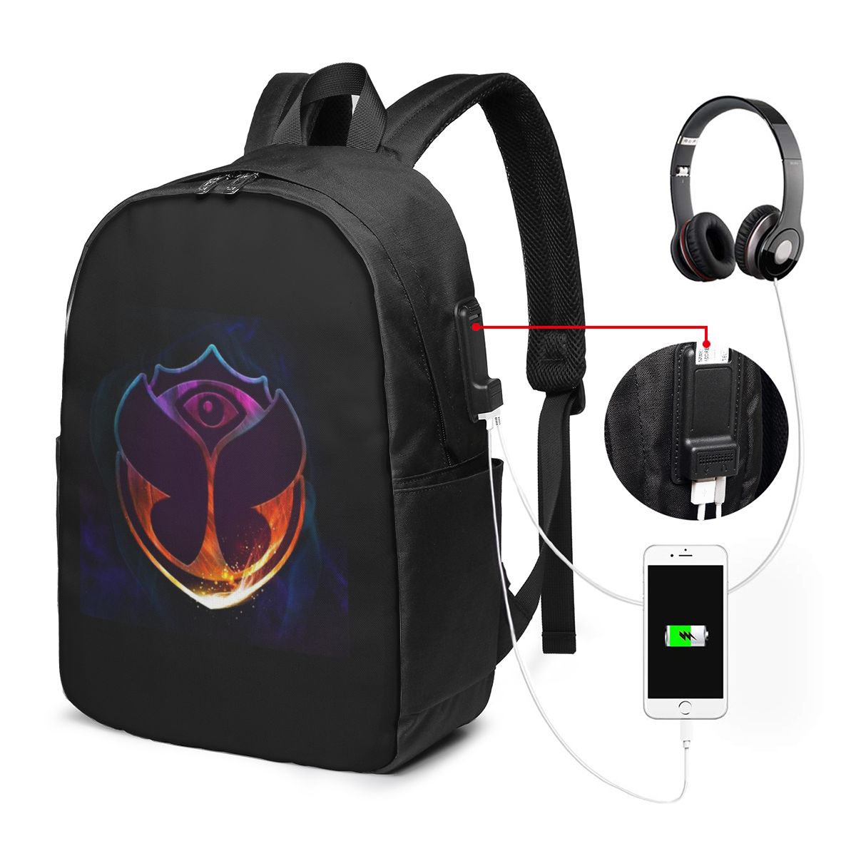 Women Bags For Laptop - Рюкзак Tomorrowland Butterfly, дорожная сумка для