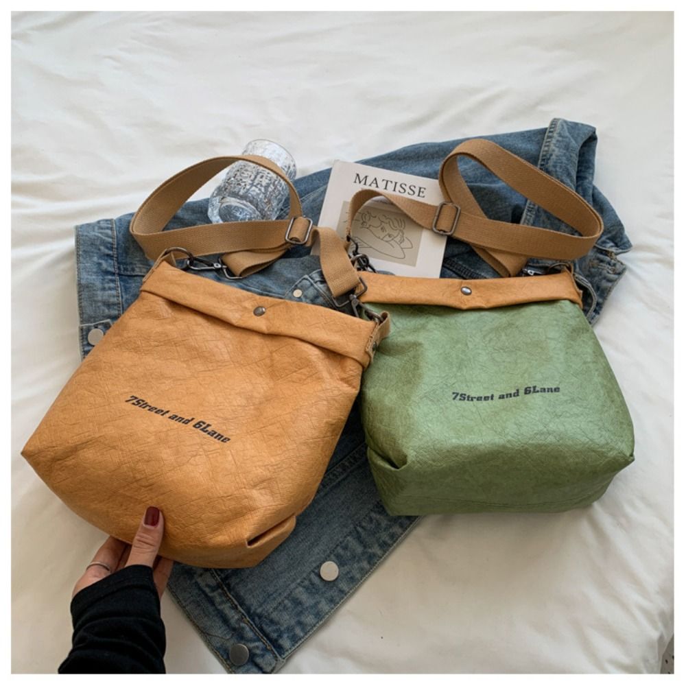 Women'S Bags Cross Body - Сумка через плечо из крафт-бумаги, модная