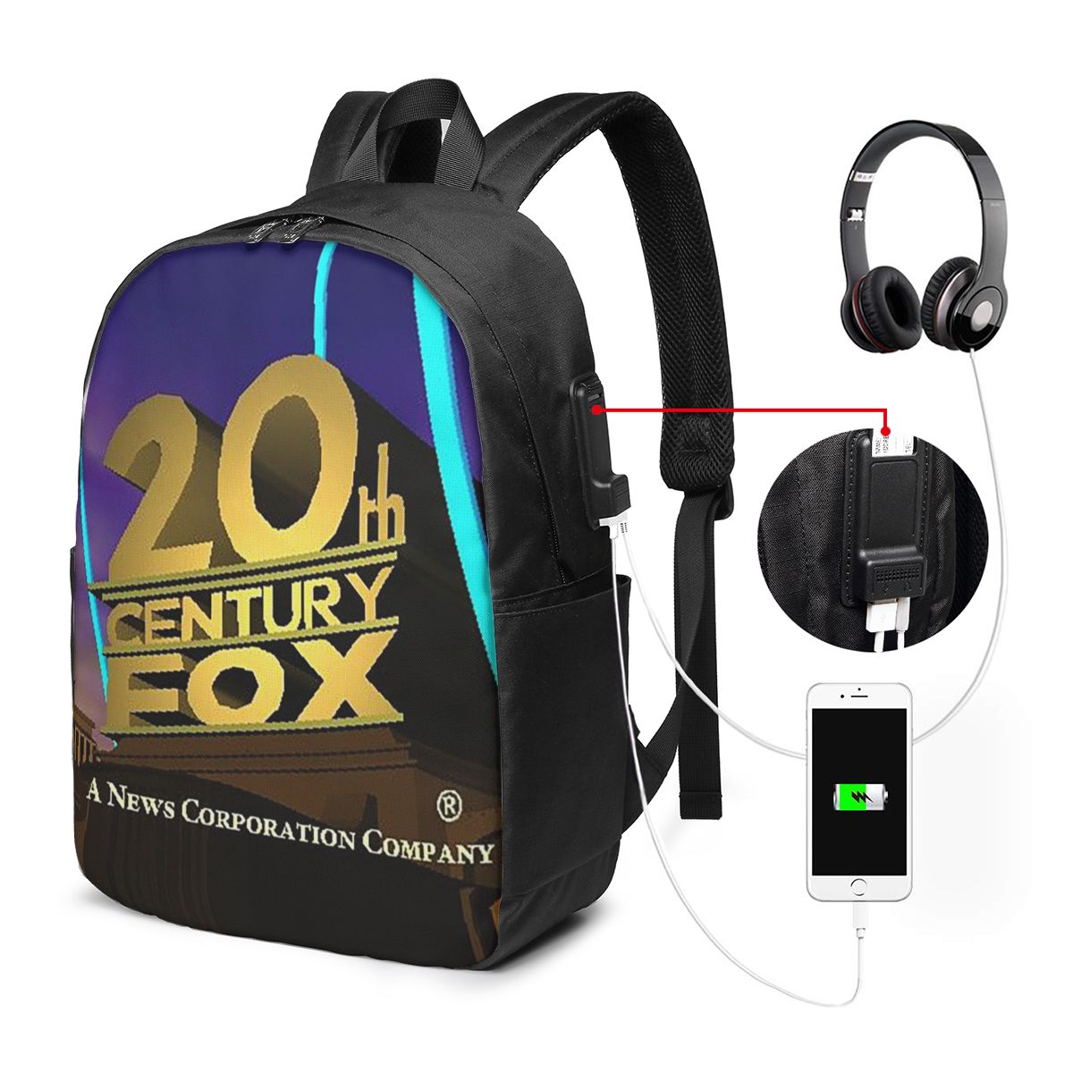 Women Bags For Laptop - Классический рюкзак 20th Century Fox, дорожная