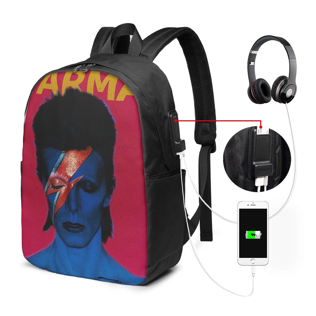 Women Bags For Laptop - Рюкзак Davids Bowied, дорожная сумка для