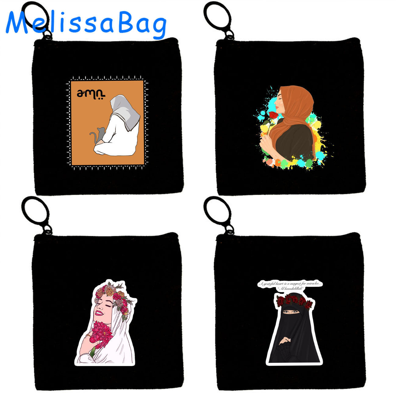 Women Bags In Dubai - Арабская женская сумка-кошелек из канваса с