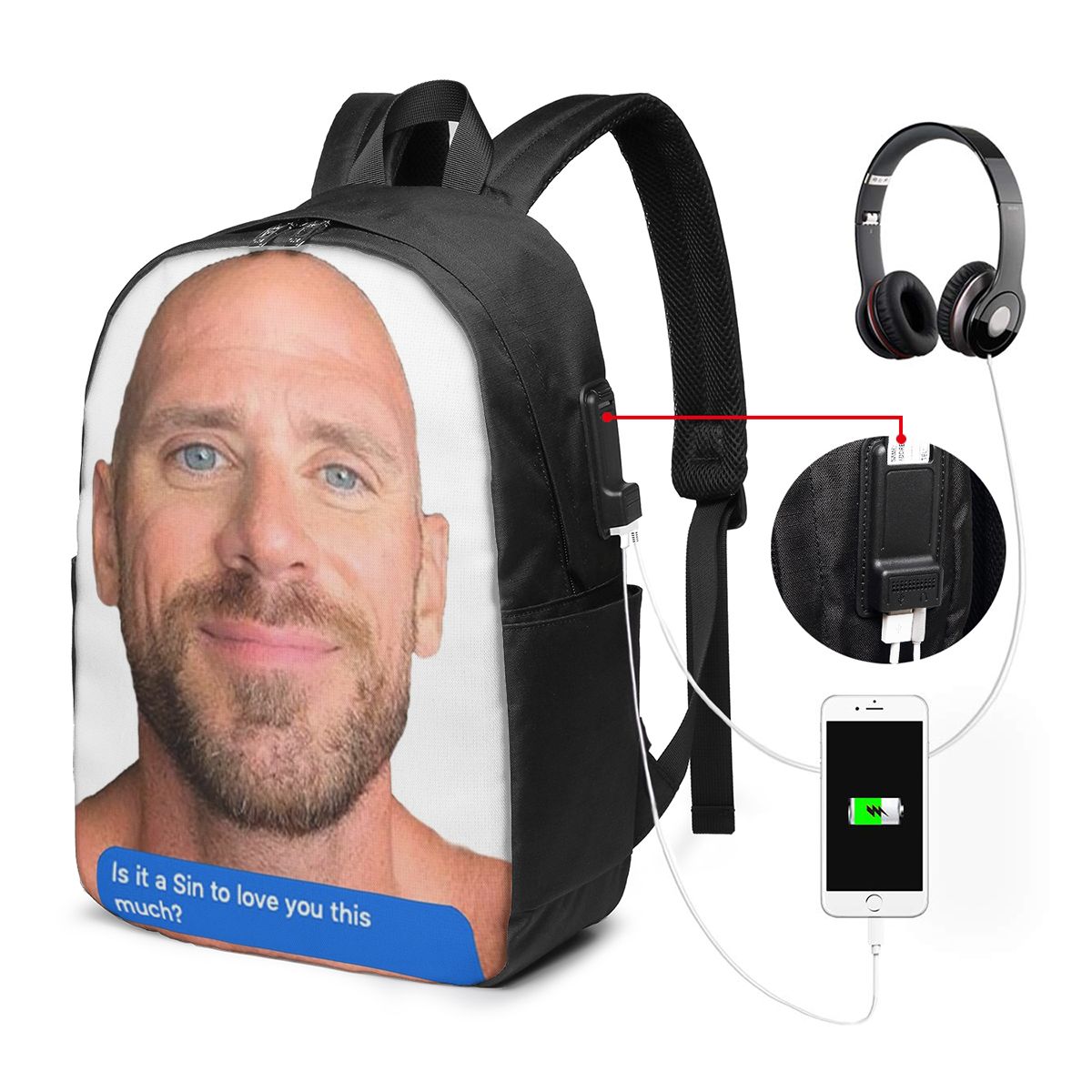 Рюкзак Johnny Sins Flirty Text – обзор и цена Women Bags For Laptop